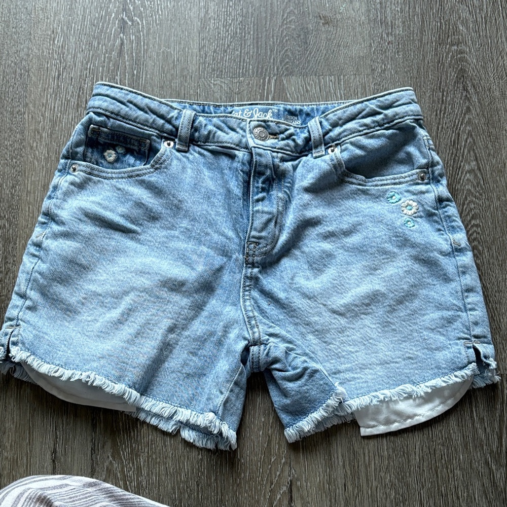 Light Blue Denim Kids Shorts
